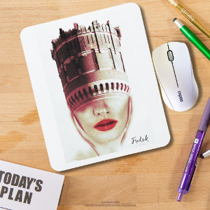 Monogram modern unique Imagination Collage artwork Mouse Pad
