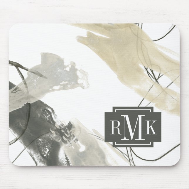 Monogram | Monochrome Momentum Mouse Pad (Front)