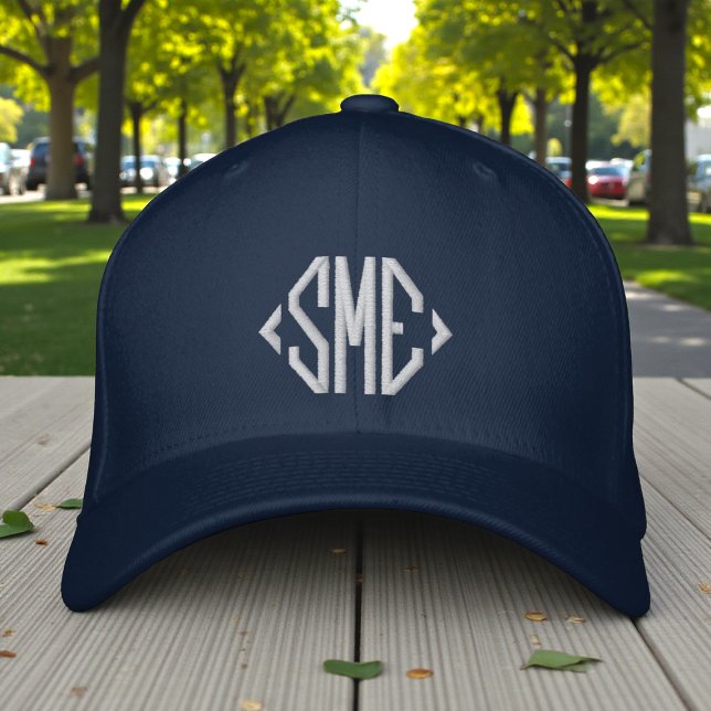 Monogram Monogrammed Initials Custom Personalised Embroidered Hat (Creator Uploaded)