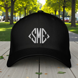 Monogram Monogrammed Initials Custom Personalised Embroidered Hat
