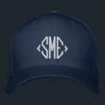 Monogram Monogrammed Initials Custom Personalised Embroidered Hat<br><div class="desc">Monogram Monogrammed Initials Custom Personalised Embroidered Baseball Cap features the simple modern embroidered monogram of your initials. Perfect as a gift for family and friends for birthday,  Christmas,  Father's Day,  Mother's Day,  weddings and more. Created by Evco Studio www.zazzle.com/store/evcostudio</div>