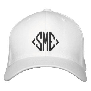 Monogram Monogrammed Initials Custom Personalized Embroidered Hat