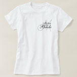 Monogram Mother of The Bride Wedding T--Shirt T-Shirt<br><div class="desc">Monogram Mother of the Bride Wedding T--Shirt. Customise with Your monogram Initial, colour choices and add extra text if you wish. by Elke Clarke 2011</div>