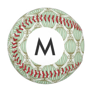 Monogram Motton Blue Pattern Baseball