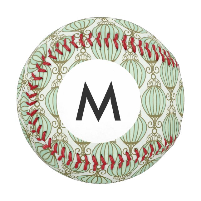 Monogram Motton Blue Pattern Baseball (Front Left)