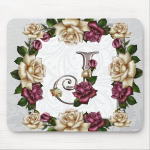 Monogram Mousepad Rose J