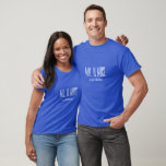 Monogram Mr. & Mrs. Shirt<br><div class="desc">Created for his and hers couple, this short sleeve, cotton crew neck shirt is shown in the deep royal colour with a sample last name, so you can customise this shirt to your liking, by clicking on customise button, look to right and find the appropriate boxes and change the sample...</div>