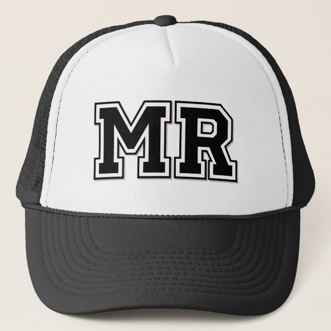 Monogram 'MR' Trucker Hat (Front)