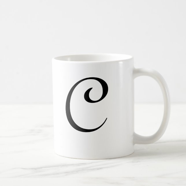 Monogram Mug "C" (Right)