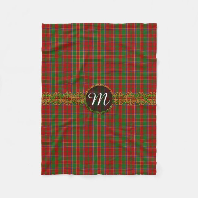 Monogram Munro Tartan Fleece Blanket (Front)