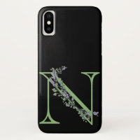Monogram N Lavender Eucalyptus