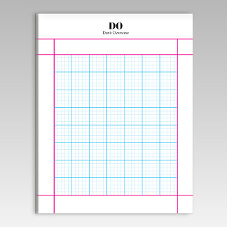 Monogram Name 5x5 Engineering Paper Notepad