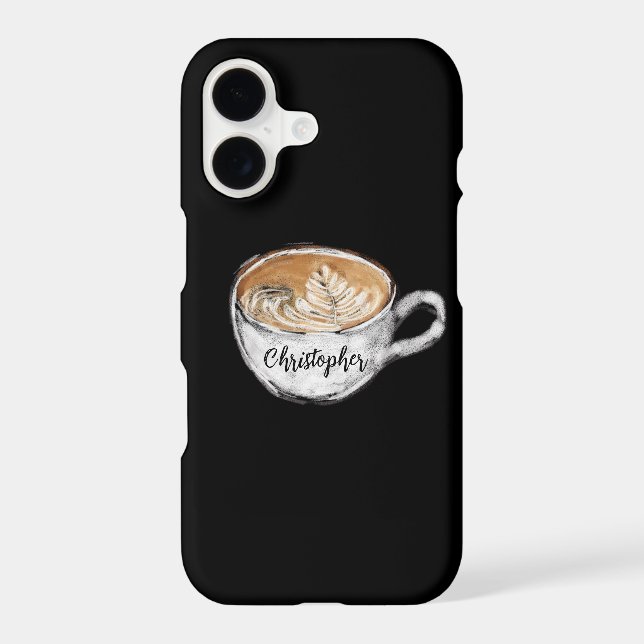 Monogram Name Cappuccino Black (Back)