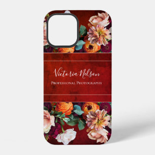 Monogram Name Elegant Floral Botanical Rustic Case