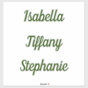 Monogram Name Forest Green Baby Shower Birthdays