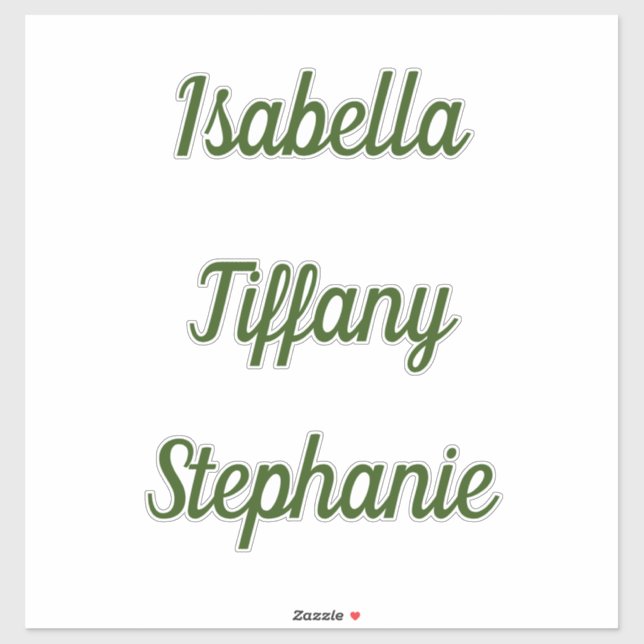 Monogram Name Forest Green Baby Shower Birthdays (Sheet)