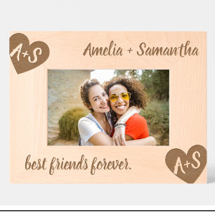 Monogram Name Friends Custom Wood Frames