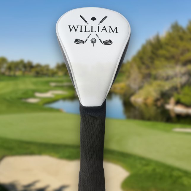 Monogram Name Golf Clubs Ace | Choose Your Colour  Golf Head Cover (Creator Uploaded)