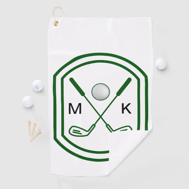 Monogram Name Initials Golf Towel (InSitu)