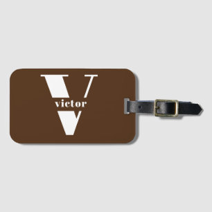 Monogram Name Intital changeable personalise Luggage Tag