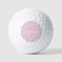 Monogram Name Light Pink White Elegant Girly 
