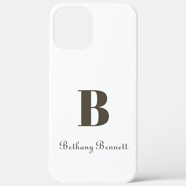 Monogram Name Personalised Case-Mate iPhone Case (Back)