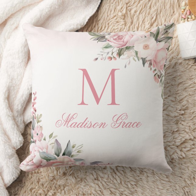 Monogram Name Personalised Custom Cushion (Blanket)