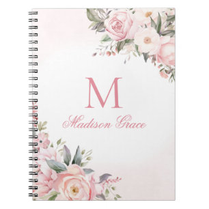Monogram Name Personalised Custom Notebook