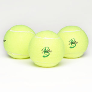 Monogram Name Personalised Tennis Balls