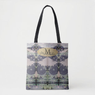 Monogram Name Steampunk Revisited Tote Bag