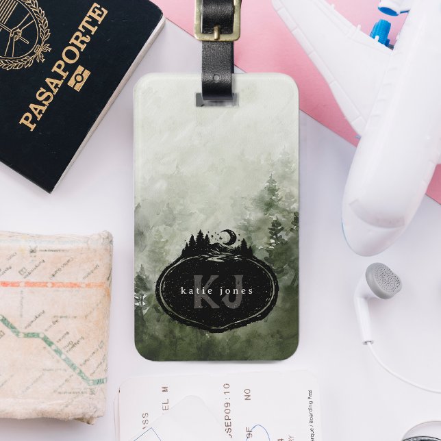 Monogram Nature Stamp | Custom Name Luggage Tag (Creator Uploaded)