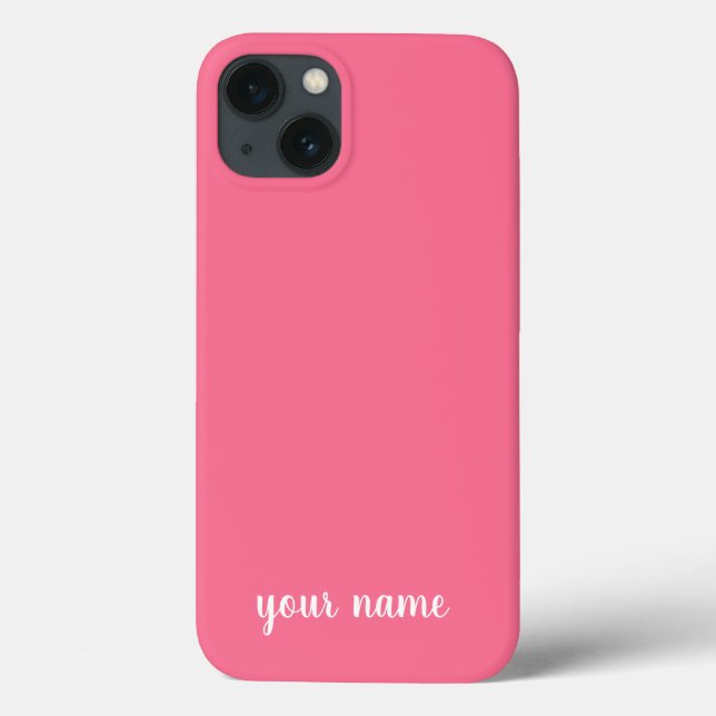 monogram neutral minimalist pink Case-Mate iPhone case (Back)