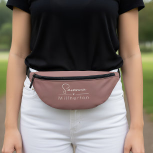Monogram Neutral Modern Minimalist Elegant Bum Bags