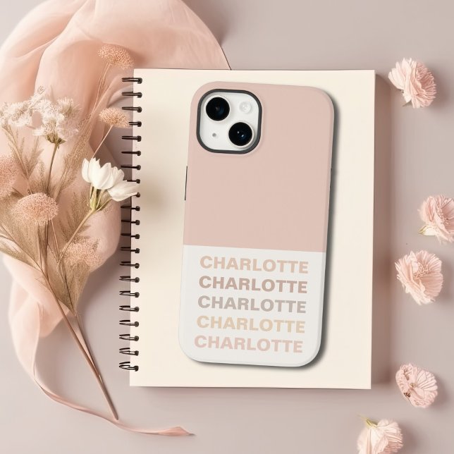 Monogram Neutral Modern Minimalist Stylish Case (Creator Uploaded)