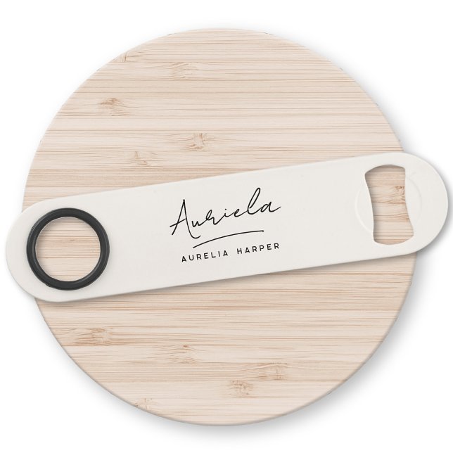 Monogram Neutral Modern Stylish Minimalist Ivory (Creator Uploaded)