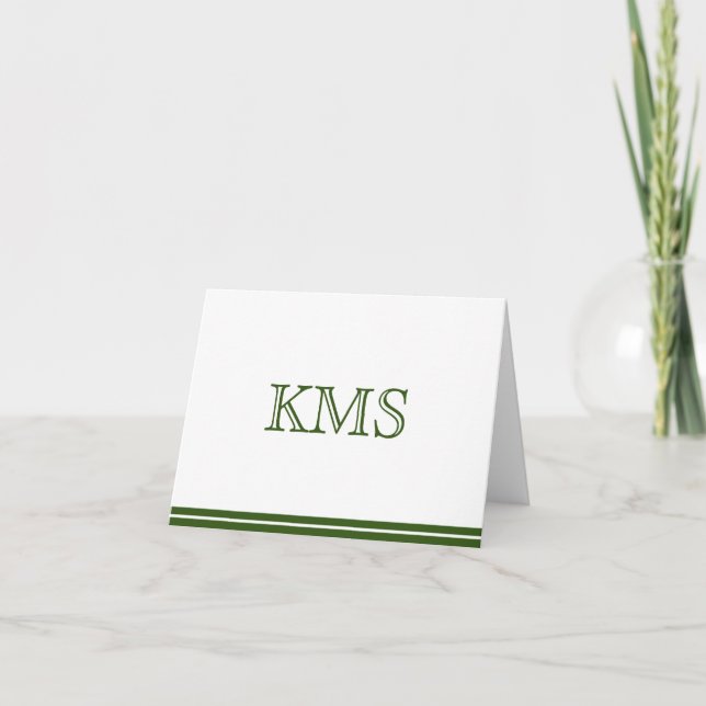 Monogram Note Card (Front)