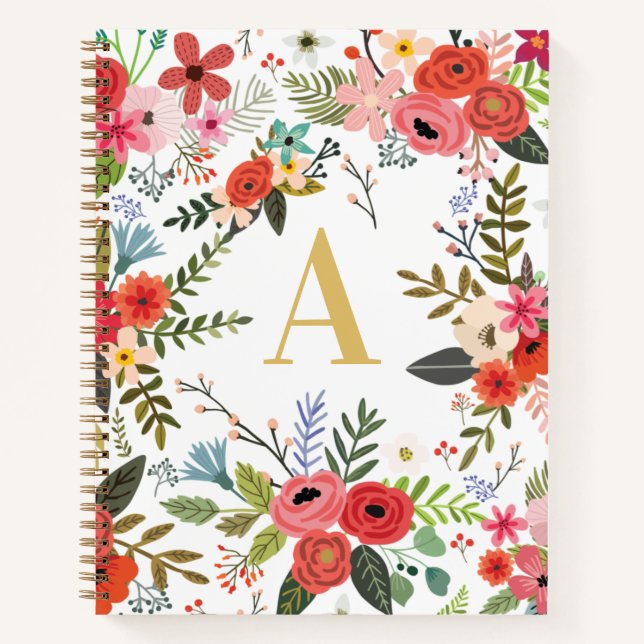 Monogram Notebook Journal For Girls School (Front)