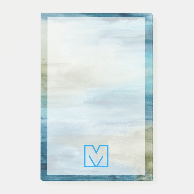 Monogram | Ocean Flow II Post-it Notes (Front)