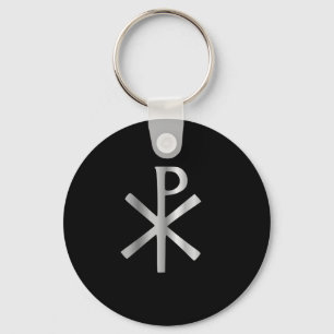 Monogram of Christ - chi rho Key Ring