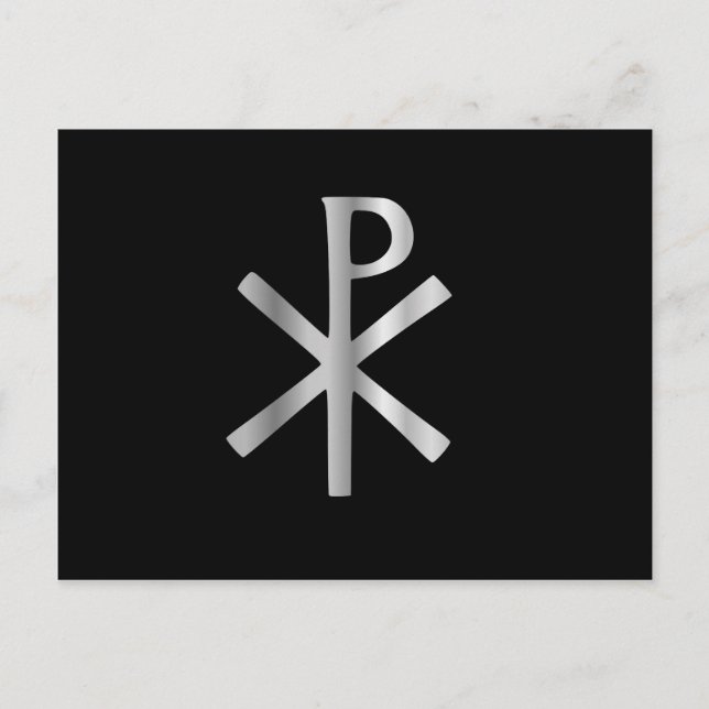 Monogram of Christ - chi rho Postcard (Front)