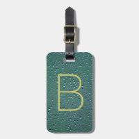 Monogram on Rain Droplets Texture