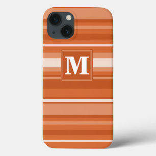 Monogram orange stripes Case-Mate iPhone case