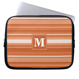 Monogram orange stripes laptop sleeve
