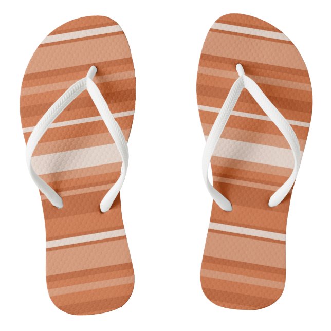 Monogram orange stripes thongs (Footbed)