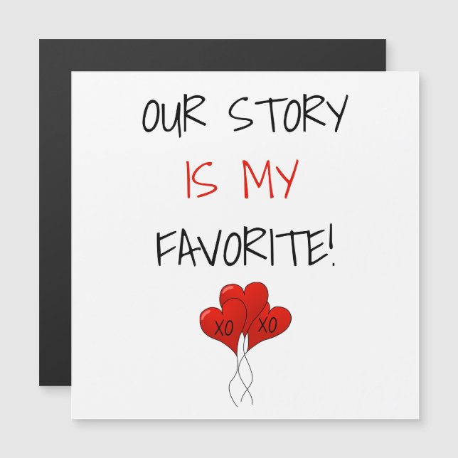 Monogram Our Story is my Favourite Valentines  (Front/Back)