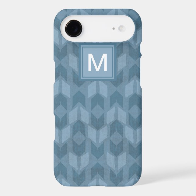 Monogram | Outdoor Geo Step | Blue Arrow Pattern Case-Mate iPhone Case (Back)