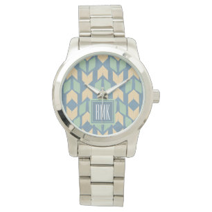 Monogram   Outdoor Geo Step   Geometric Arrow Patt Watch