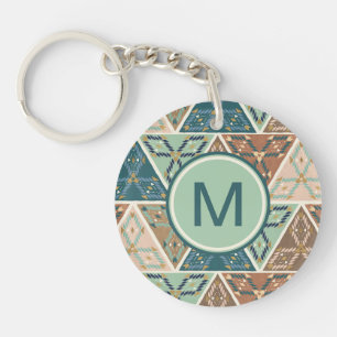 Monogram   Outdoor Geo Step   Geometric Pattern Key Ring
