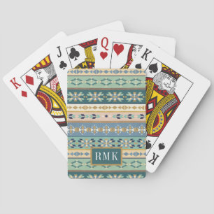 Monogram   Outdoor Geo Step   Indian Pattern Playing Cards