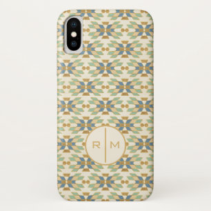 Monogram   Outdoor Geo Step   Tribal Pattern iPhone X Case